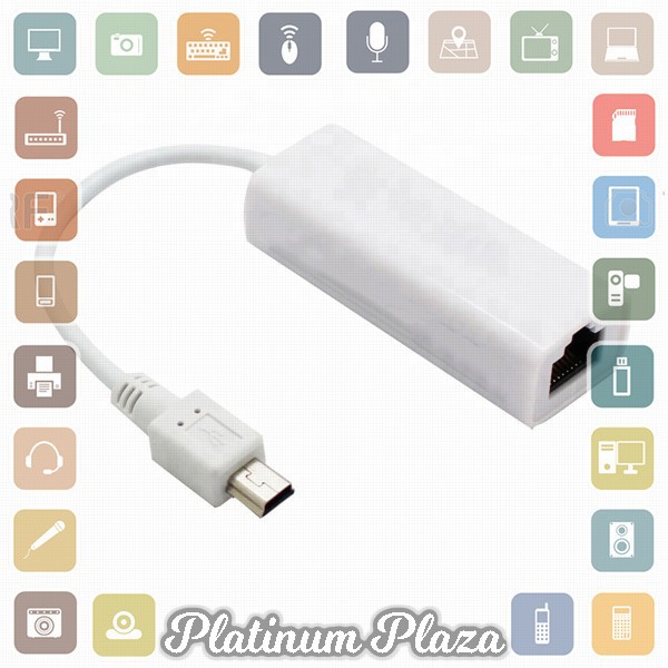 DeLOCK Mini USB to RJ45 LAN Cable Adapter - White`26JWQE-