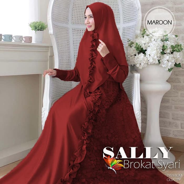 Gamis burkat kombinasi