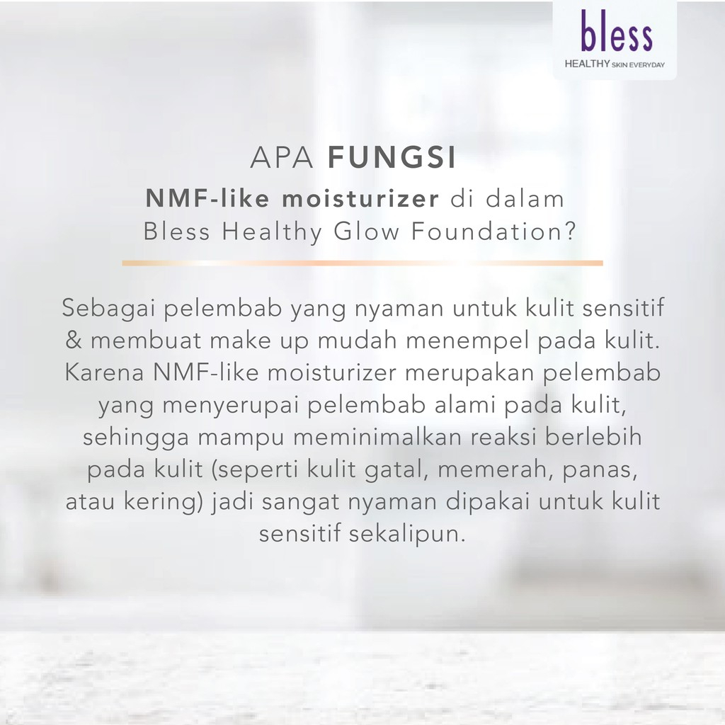 Bless Healthy Glow Foundation Natural 30 gr