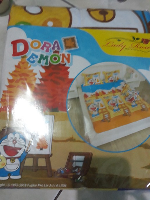 Sprei Lady Rose Size King 180 X 200 Motif Doraemon Autum