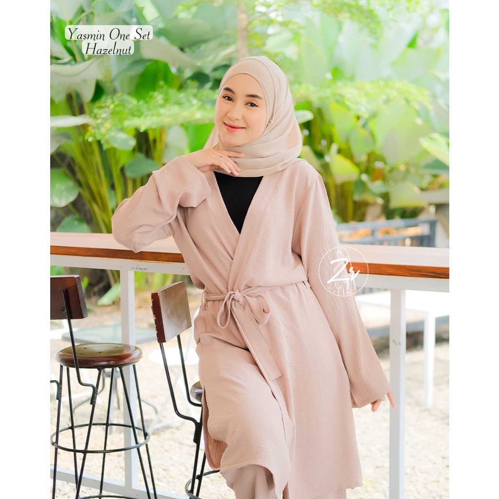 ONE SET CELANA KRINGKEL YASMIN ORI ZR ATASAN OUTER KIMONO LOOKS VINTAGE