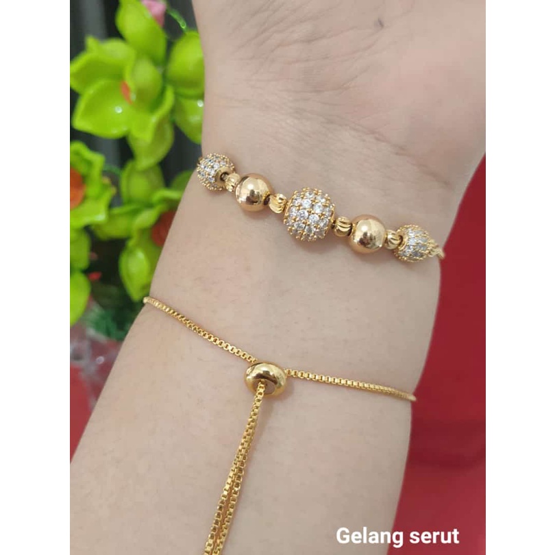 GELANG DEWASA LAPIS EMAS BARU