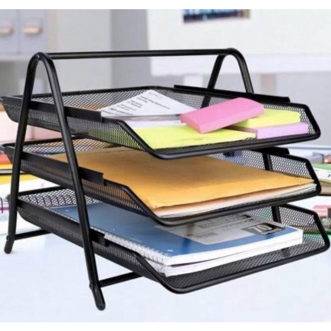 

Office & Stationery | Document Organizer | Rak Document 3 Susun/ 3- Tier Document Tray | Best Seller