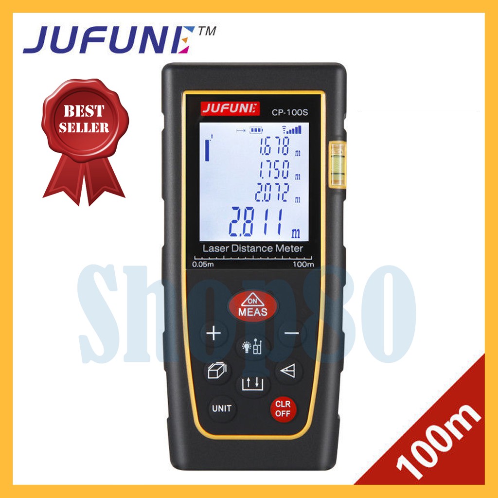 JUFUNE Meteran Laser Distance Meter 40m 60m 80m 100m 120m Digital Rangefinder Alat Pengukur Jarak