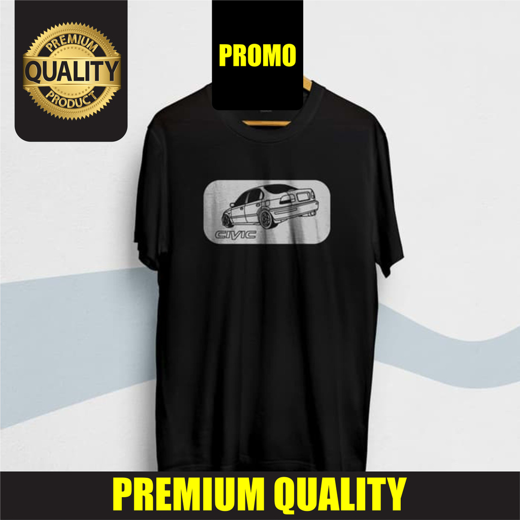 SALE  Kaos Tshirt Distro Honda Civic Ferio Siluet Terlaris Kaos T-shirt T Shirt Baju Distro Pria W
