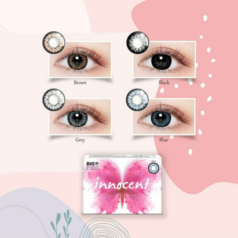 Softlens X2 INNOCENT 16 MM GREY MINUS -0.50 S.D -6.00 by EXOTICON