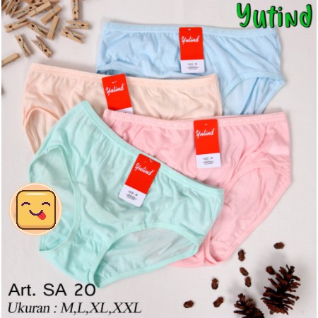 6 Pcs CD Yutind SA21 | Celana Dalam Yutind SA20 | Celana Wanita Dewasa | Sguna Grosir 6 Pcs