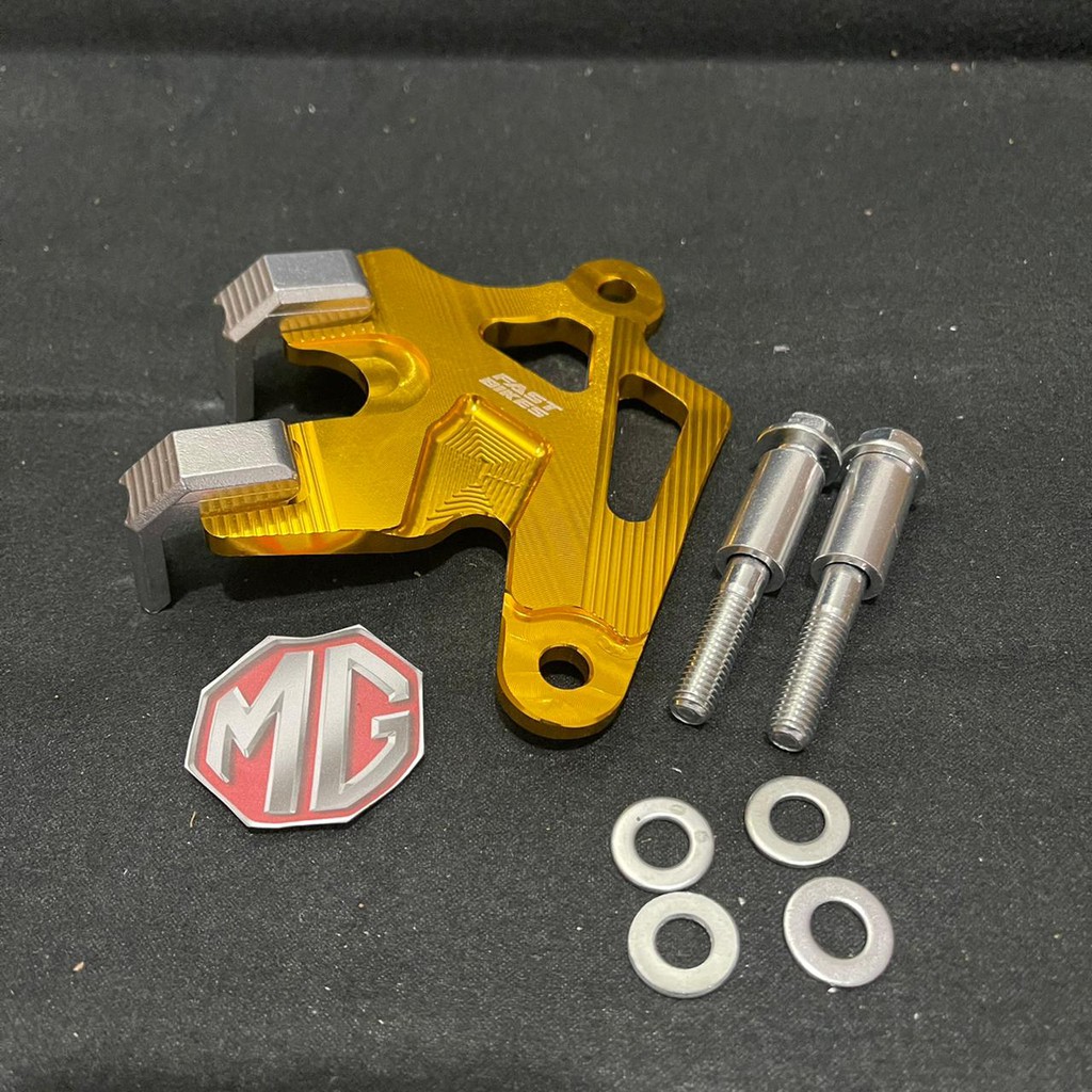 Tutup kaliper Cover kaliper Pelindung Cakram Rem full cnc Motor Honda - Gold
