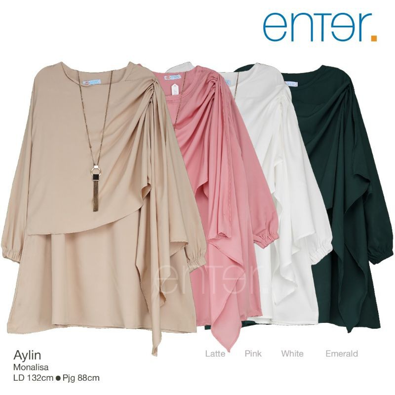 Pakaian Tunik Big Size Fit to XXXL Ld 135 Bahan Monalisa Adem Nyaman / Atasan Jumbo Dewasa Terbaru