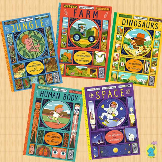 [EB] Life on Earth : Jungle, Farm, Dinosaur, Human Body, Space Board Book