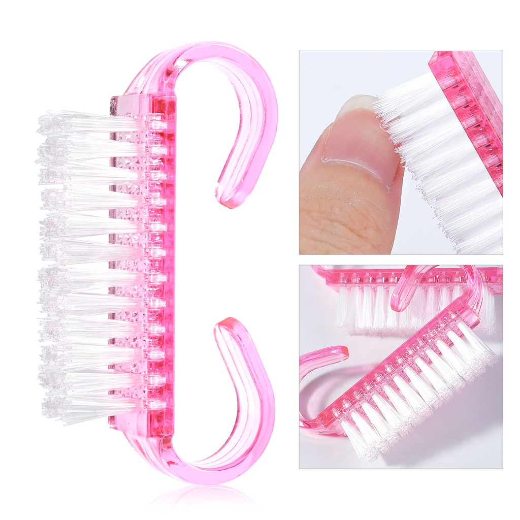 Sikat kuku mini nail brush untuk manicure pedicure pembersih debu kuku kikir nails buffer/Nail Brush/Sikat Kuku/Pembersih Kutek/Remover Kutek