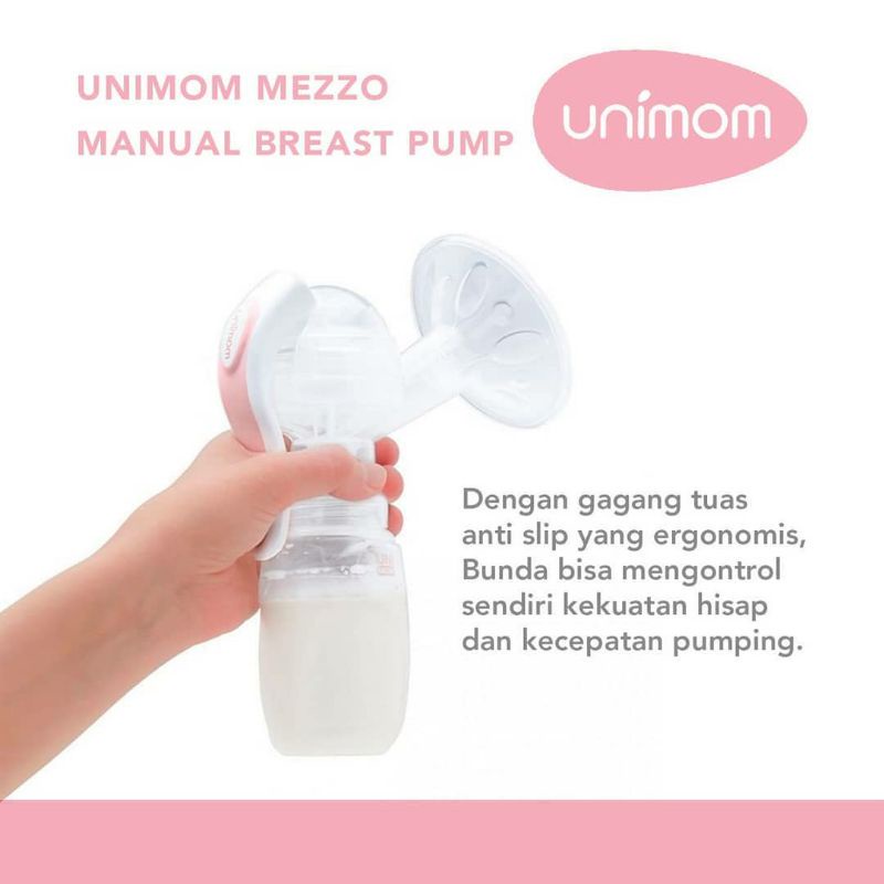 Unimom Mezzo Manual Breast Pump | Pompa Asi Manual | Breastpump Manual