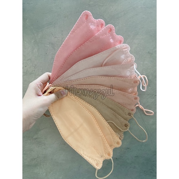 Masker KF94 nude multicolor  mix warna isi 10pc