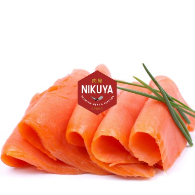 

[Siap Makan] SMOKED SALMON 100 gram Blessing Fish kualitas ekspor - ikan salmon asap bukan suntik