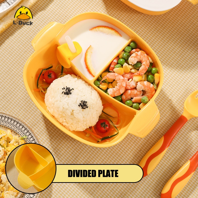 Tempat Makan Bayi / Baby Feeding Suction Divided Plate / Mpasi Peralatan Makan Bayi