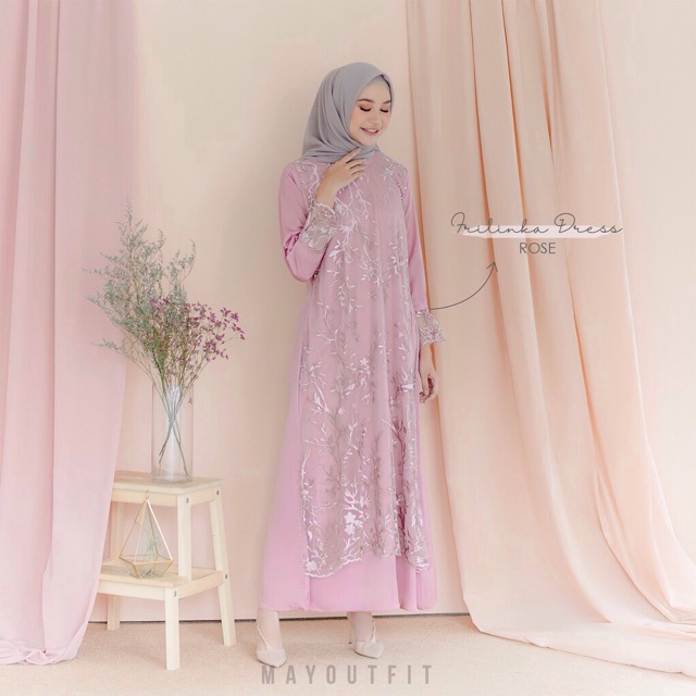 FRILINKA DRESS ROSE (mayoutfit signature)