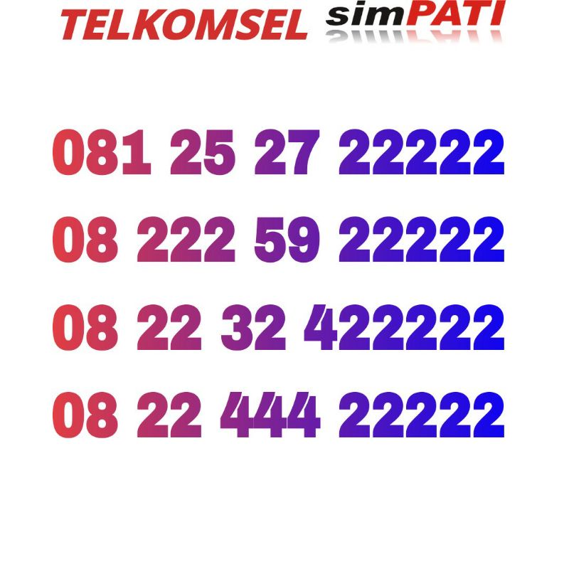 nomor cantik telkomsel simpati panca 22222
