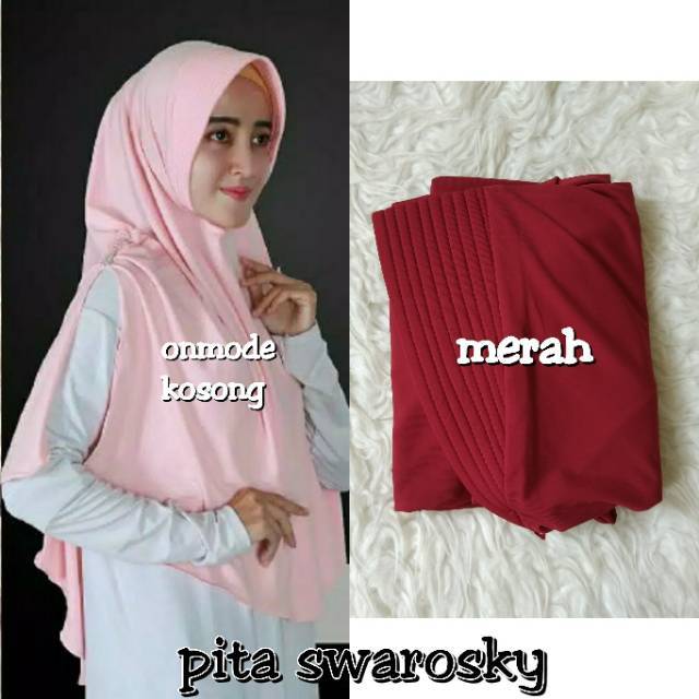 Hijab Jilbab Kerudung Instan Bergo Khimar Pita Payet