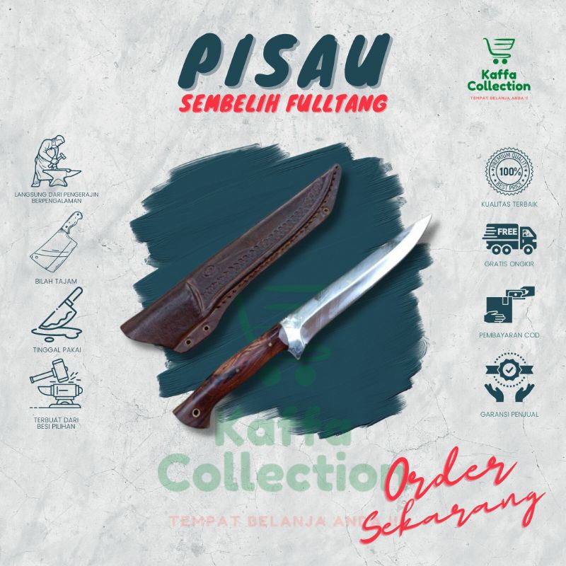 Pisau sembelih kambing | sembelih ayam | pisau dapur | pisau buah | pisau baja tinggal pake