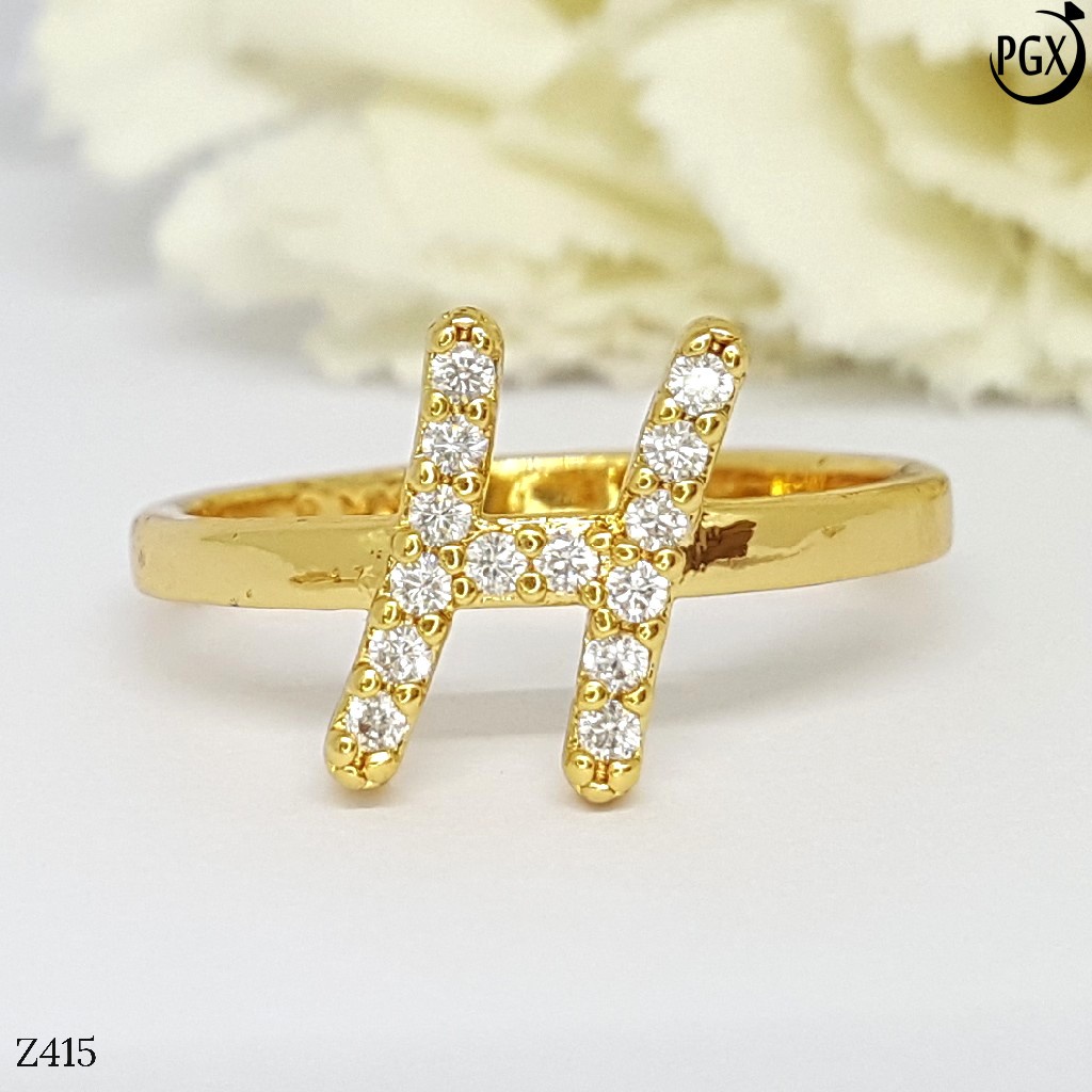 PGX Cincin Xuping Wanita Aksesoris Fashion Perhiasan Lapis Emas Premium - Z415