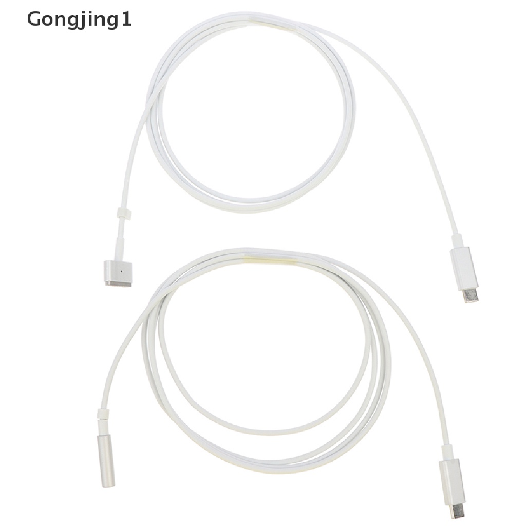 Gongjing1 Kabel Charger USB Tipe C Om Magnetikische 1 2 T-Tip L-Tip Untuk Mac Book Air