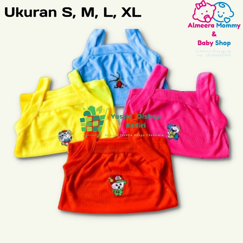 Kaos Dalam bayi/Singlet anak warna/ Kaos dalam warna bahan halus