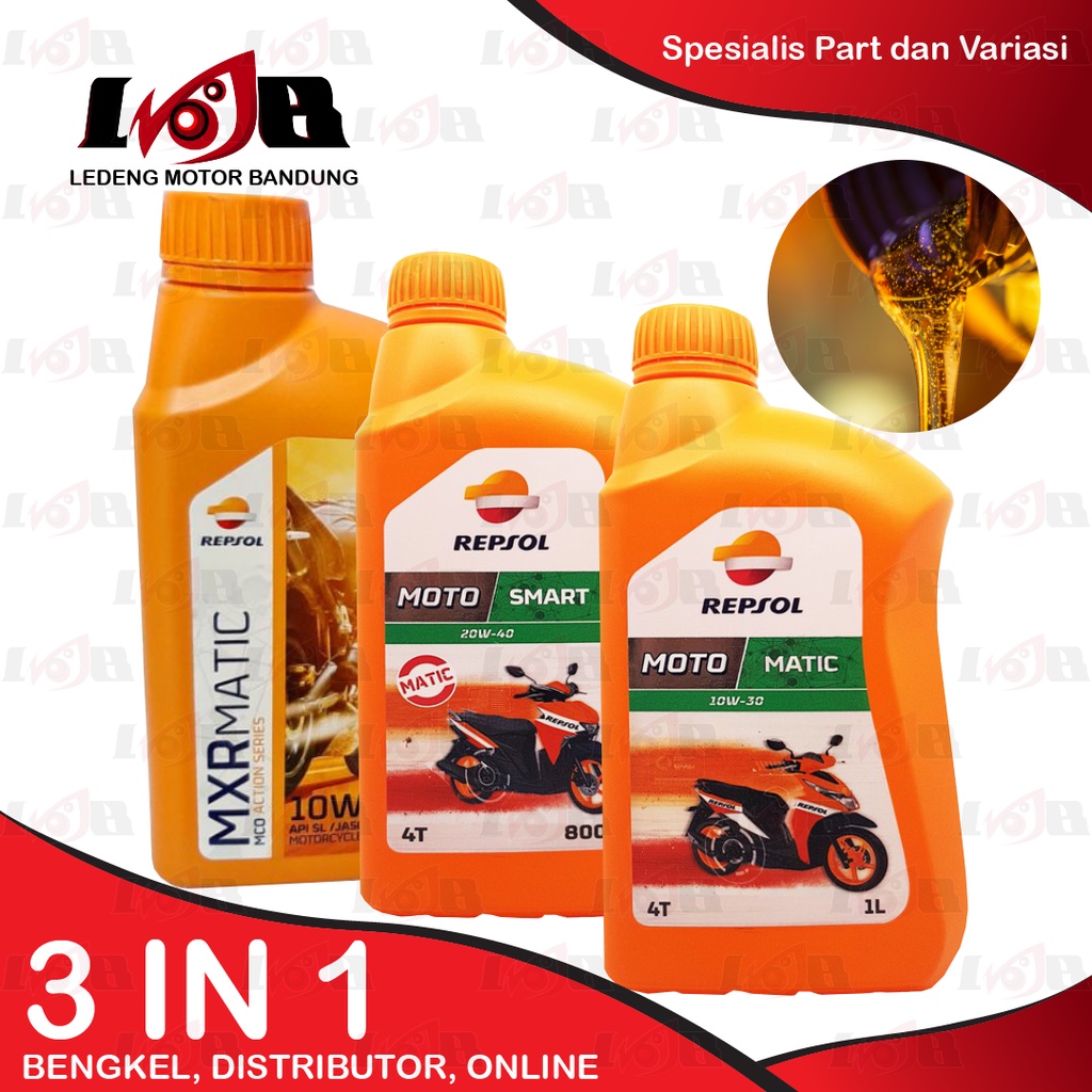 Oli Repsol Matic Moto 10w30 motor matik 800ml