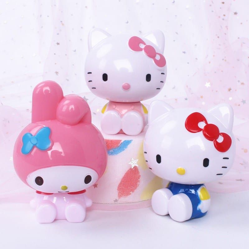 Hiasan Kue Figure SET Hello Kitty Kuromi Cinamoroll - Figure Mainan Sanrio My Melody Hello Kitty