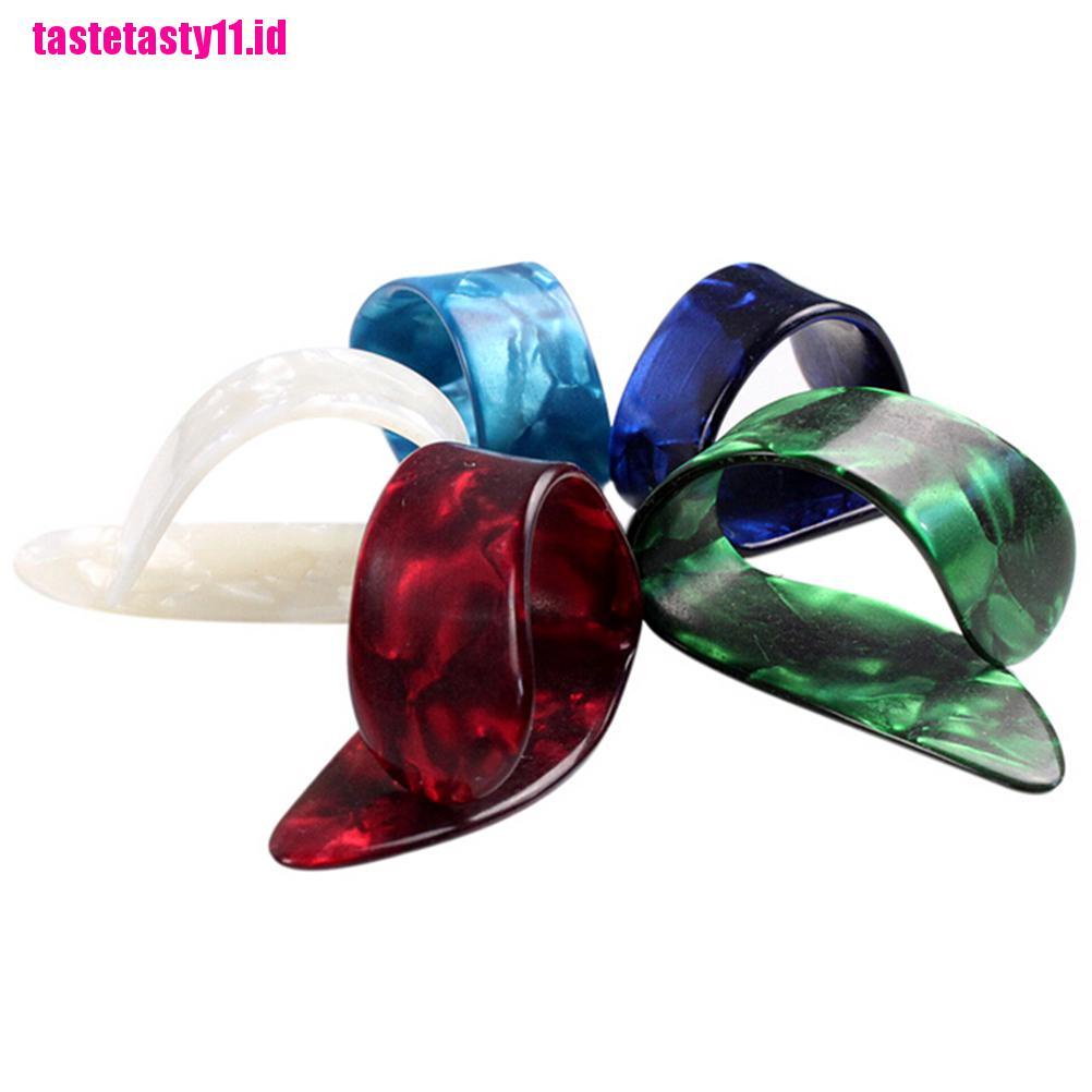 【TTID】2Pcs Colors Guitar Picks Playing Guitar Plectrums for Thumb Finger SS