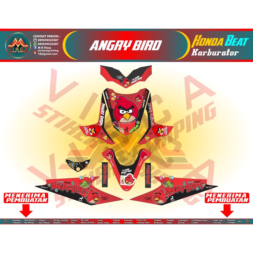 DECAL Beat karbu fullbody - decal honda beat karbu