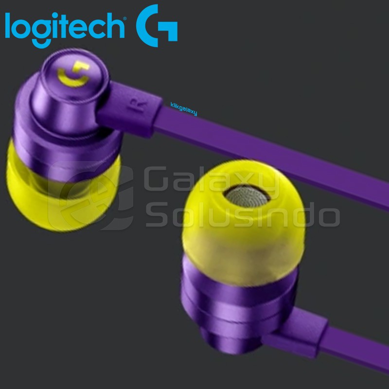 Logitech G333 Purple In-Ear Gaming Earphone - Ungu