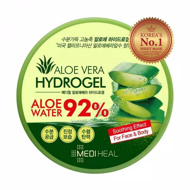 [BPOM] MEDIHEAL Aloe Vera Hydrogel 92% 300ml