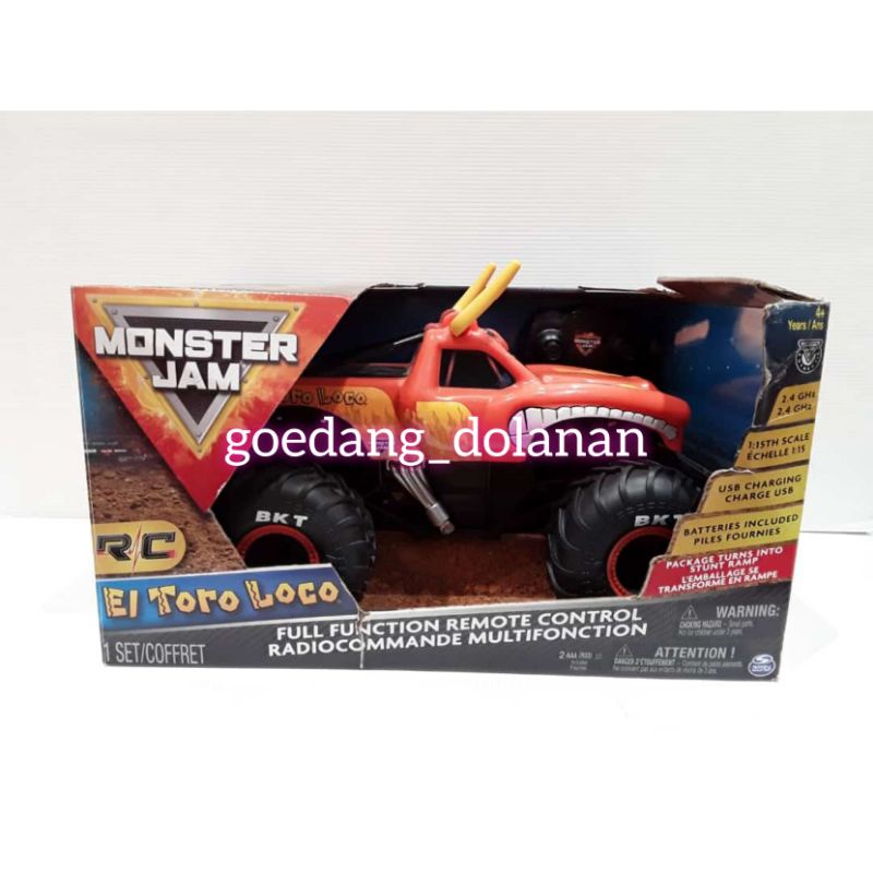 Monster Jam RC Remot Control 1:15 Scale El Toro Loco