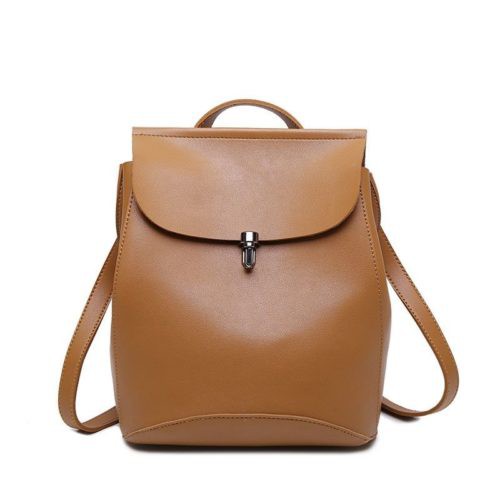 GI 00101 RISCE TAS RANSEL IMPORT WANITA CEWEK PEREMPUN JAKARTA JT BROWN BLACK