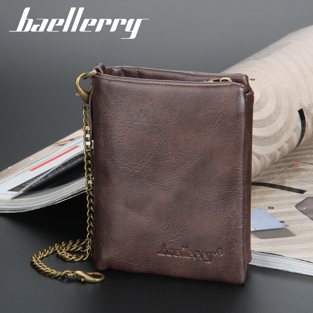 BAELLERRY D3232 Dompet Pria Dompet Pendek Bahan Kulit PU Leather Premium WATCHKITE WKOS