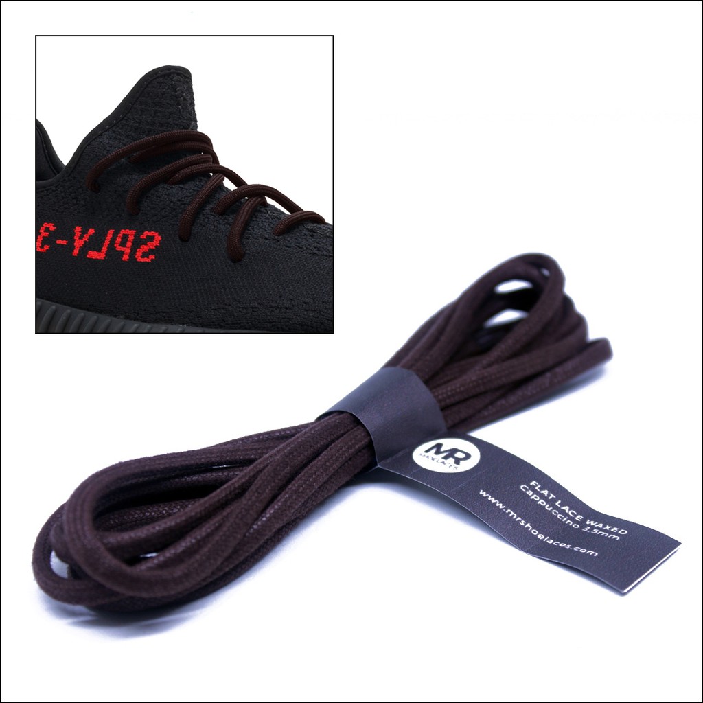 MR Shoelaces BE05 Cappucinno Tali Sepatu Lilin Oval 3.5mm (Waxed Laces) 50cm 80cm 100cm 120cm 150cm 200 - Coklat