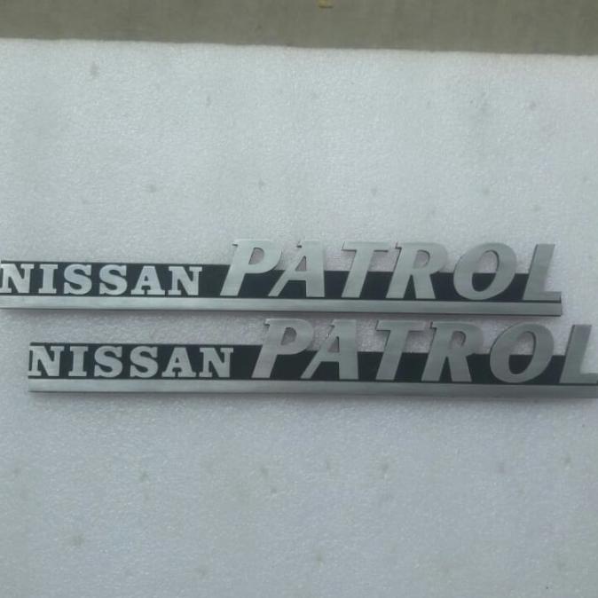 yang dicari] emblem custom nissan patrol (sepasang) bahan alumunium tebal 2mm