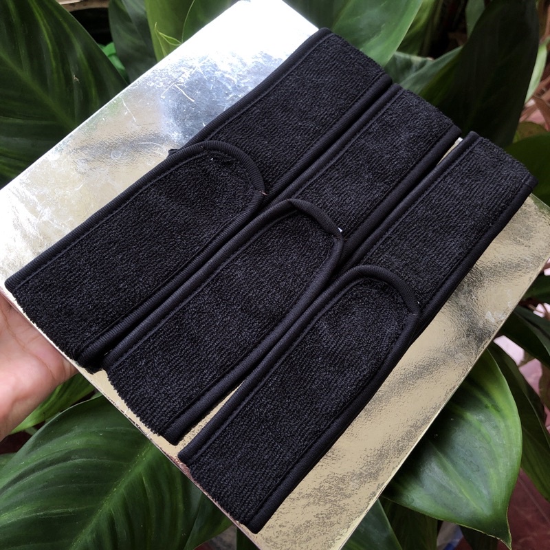 4 bandana hitam black headband bandana tanggung salon hitam bando warna hitam