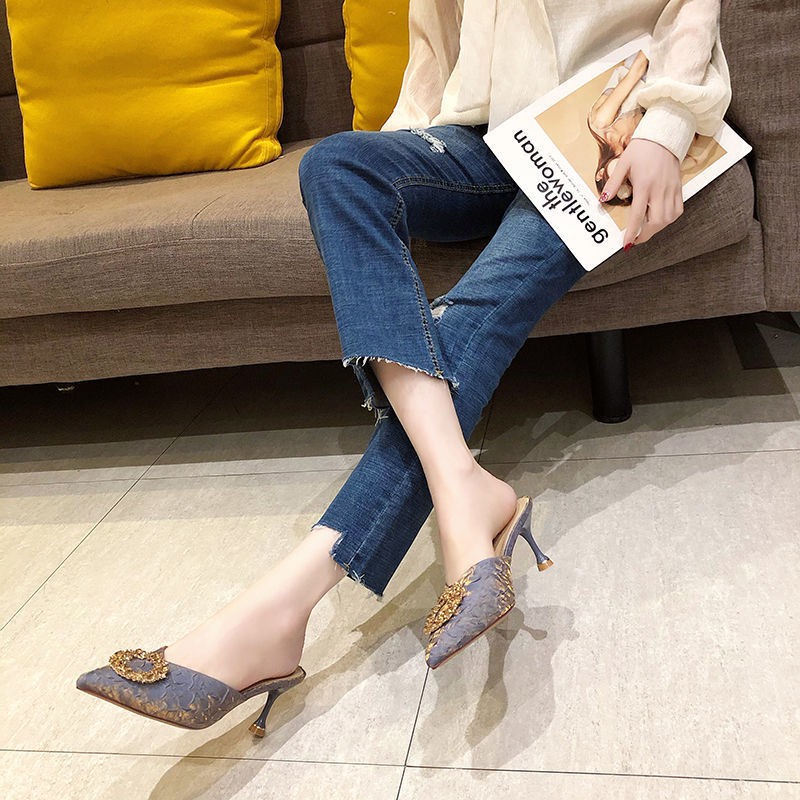 RYX - Sutral Mules Sepatu Hak Wanita Fashion Casual/Pesta - Ori Import