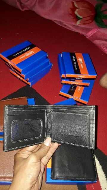 Dompet kulit hitam garut