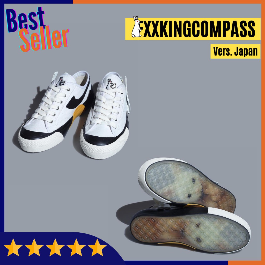 [BNIB] SEPATU COMPASS Low X FR2 V1 V2 FXXXKINGRABBITS JAPAN not sneakers gazelle,proto,vintage,kpr-1