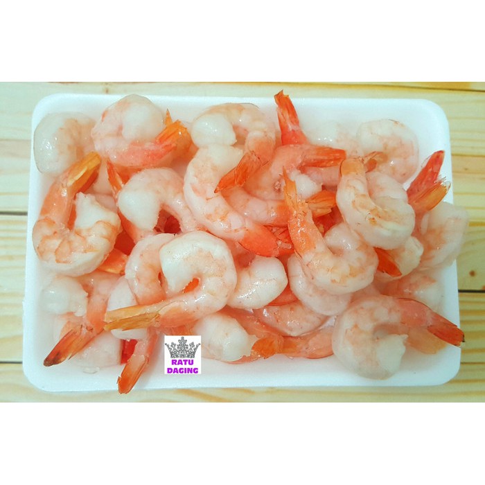 

Udang Cooked / Udang Matang Kupas bersih @500gr - Size Besarrrrr