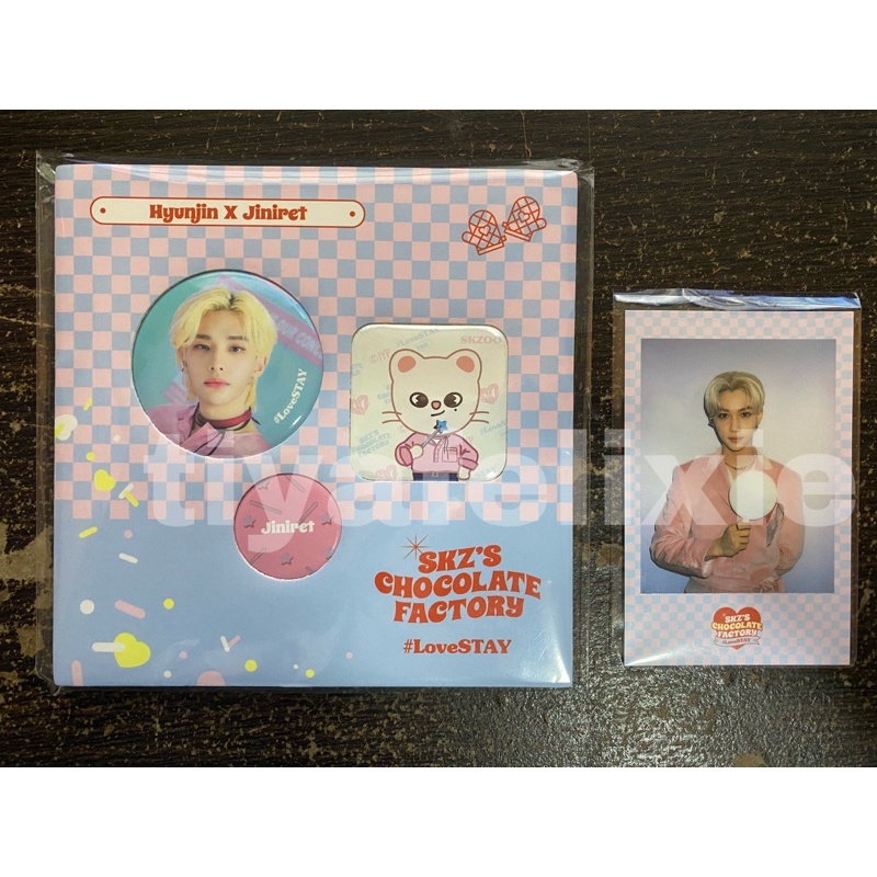 MD Fanmeet Stray Kids Pin Button Hyunjin Jiniret + POB Felix SKZ Chocolate Factory #LoveSTAY