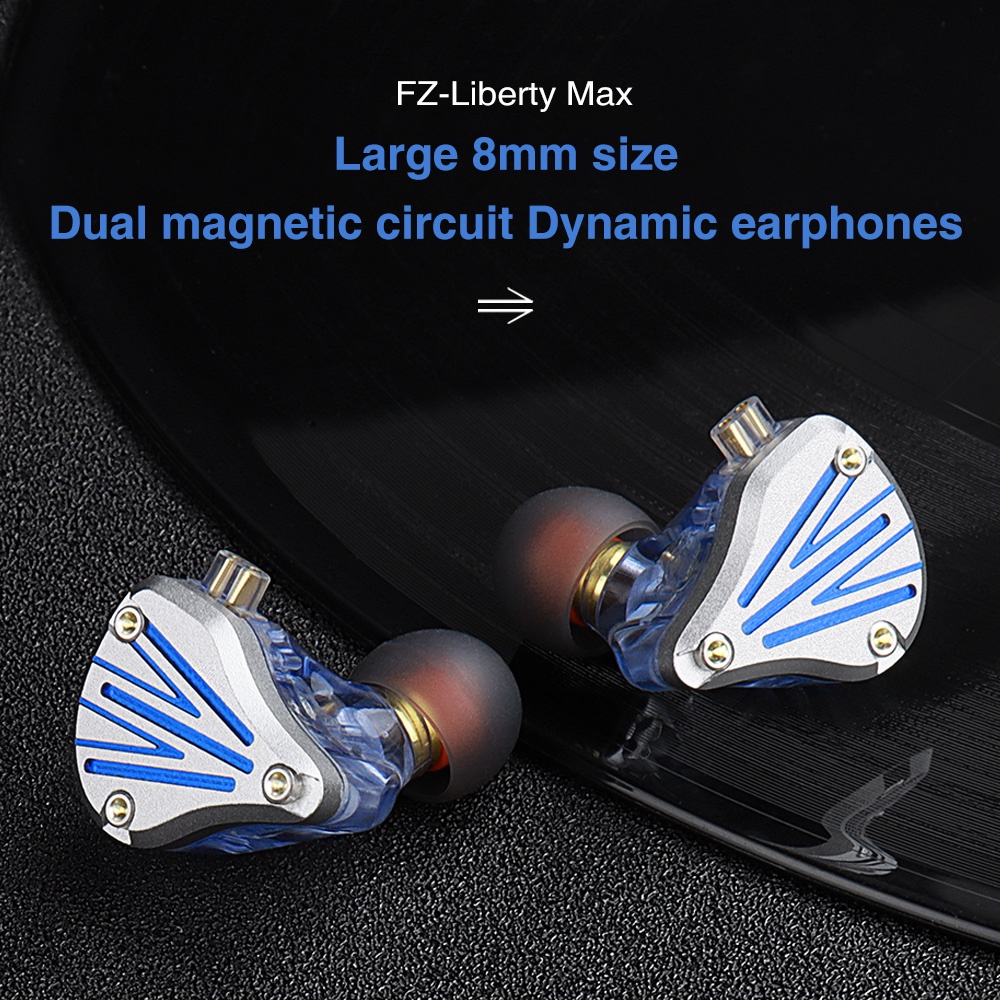 Fz Liberty Max Earphone In Ear HiFi Dual Magnetik Circuit Dynamic Noise Canceling Bahan Metal