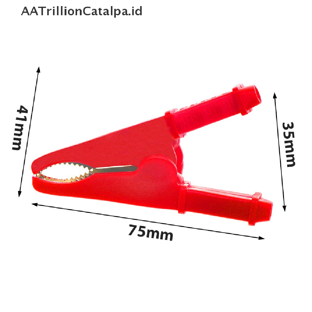 Aatrillioncatalpa Kabel Test Klip Buaya HV 75mm Untuk Aki Mobil Karavan