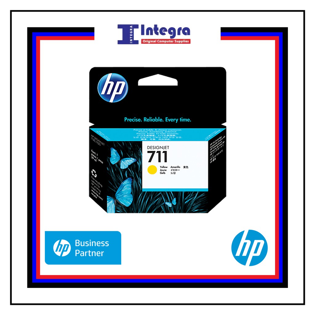 Tinta HP 711 Yellow Original Cartridge - CZ132A