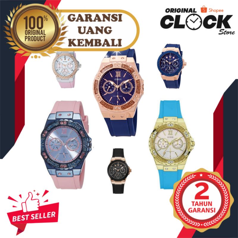 Best Seller JAM TANGAN PRIA WANITA | RANTAI | KULIT | KARET | MURAH | - GU3SS W1094L4/W1P94L2/W0775L
