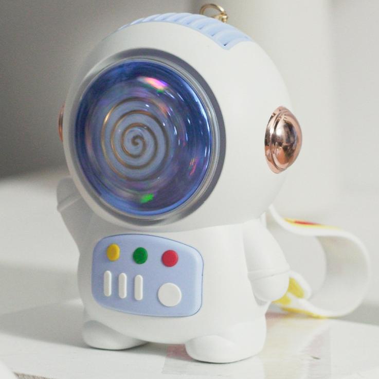 Terbagus.. 1500mah Kapasitas Besar Kipas Angin Mini Portable Model Gantung Leher Astronot Lucu Charg