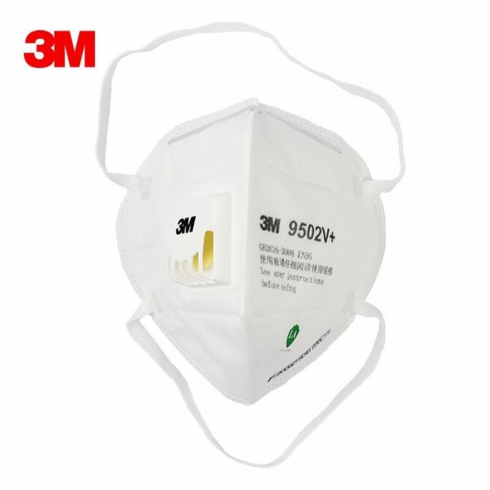 Masker 3M 9502V+ 1 Bag isi 25pcs Headloop