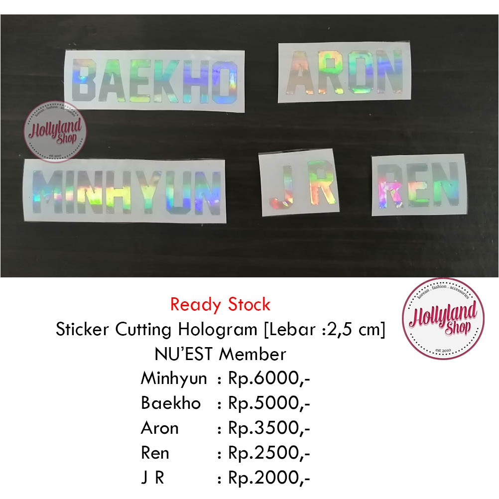 

Sticker Cutting NU'EST Red Velvet SNSD Member Unofficial
